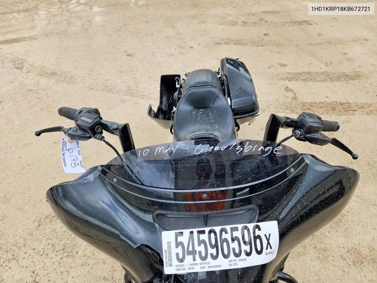 2019 Harley-Davidson Flhxs VIN: 1HD1KRP18KB672721 Lot: 54596596