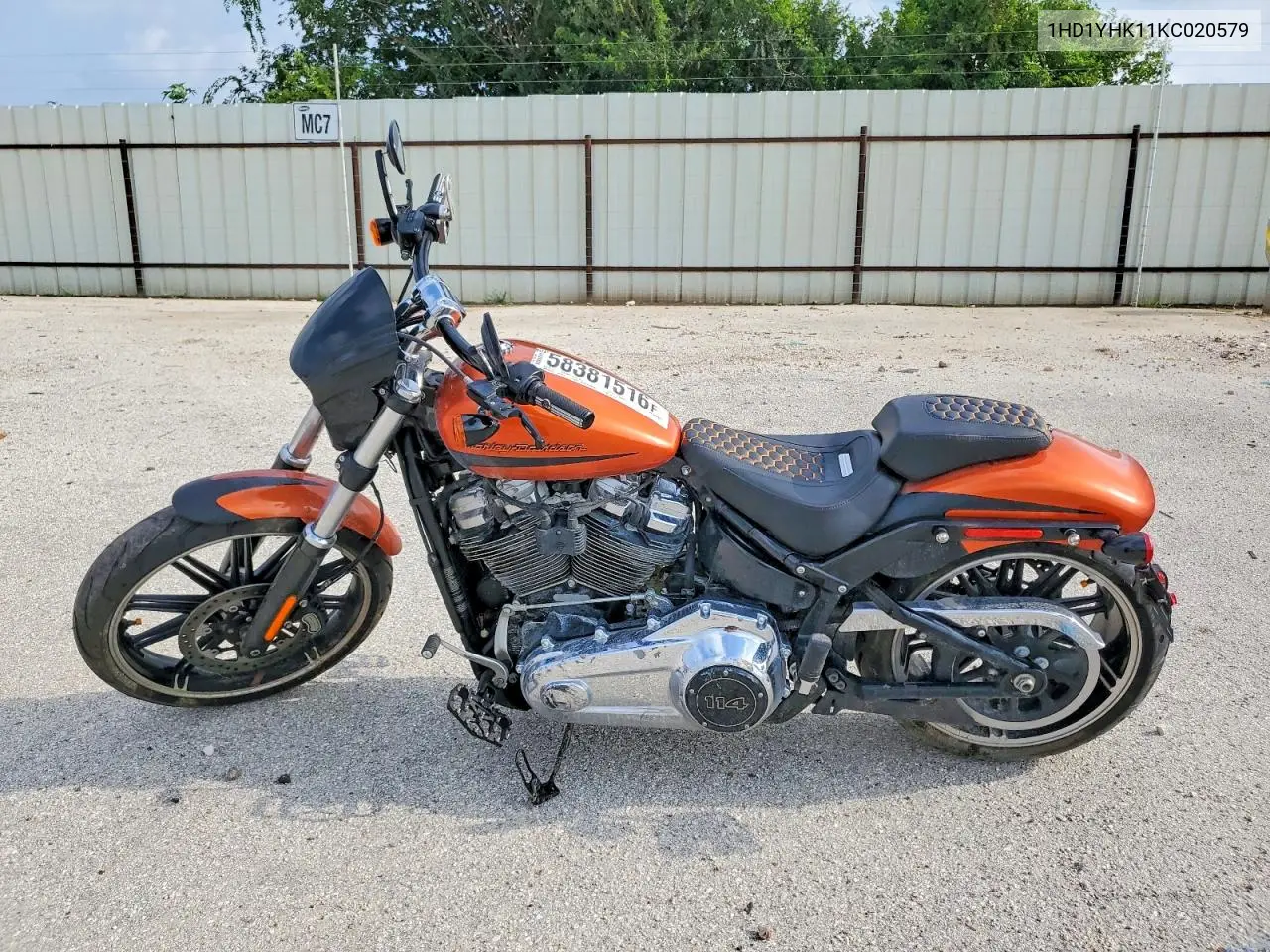 2019 Harley-Davidson Fxbrs VIN: 1HD1YHK11KC020579 Lot: 58381516