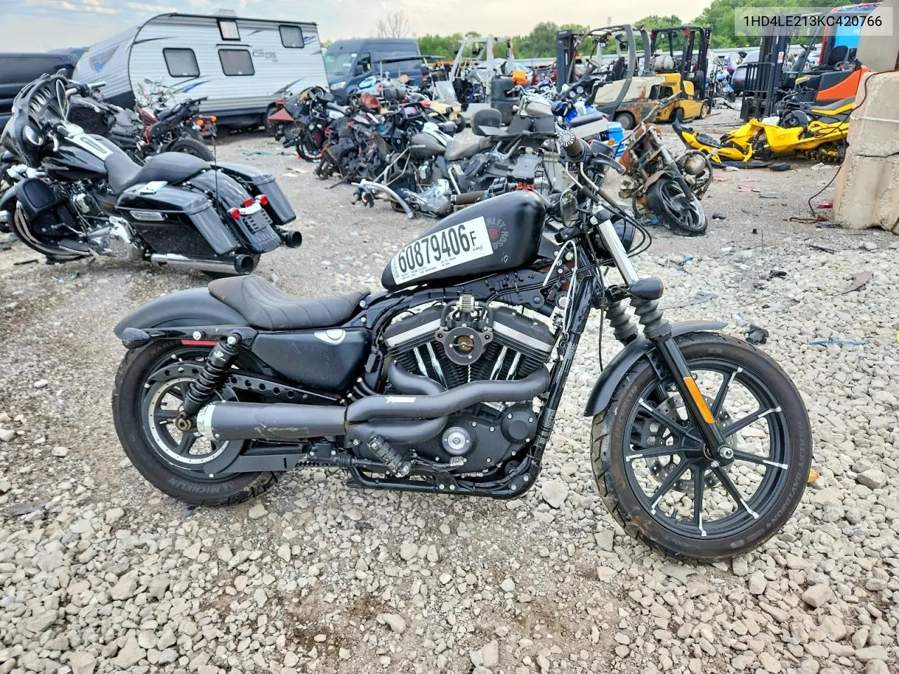 2019 Harley-Davidson Xl883 N VIN: 1HD4LE213KC420766 Lot: 60879406