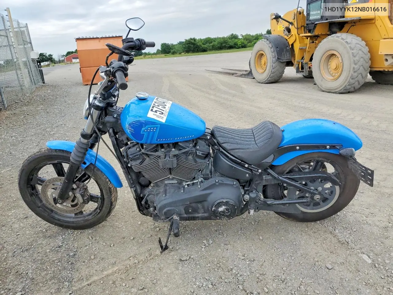 2022 Harley-Davidson Fxbbs VIN: 1HD1YYK12NB016616 Lot: 57504776