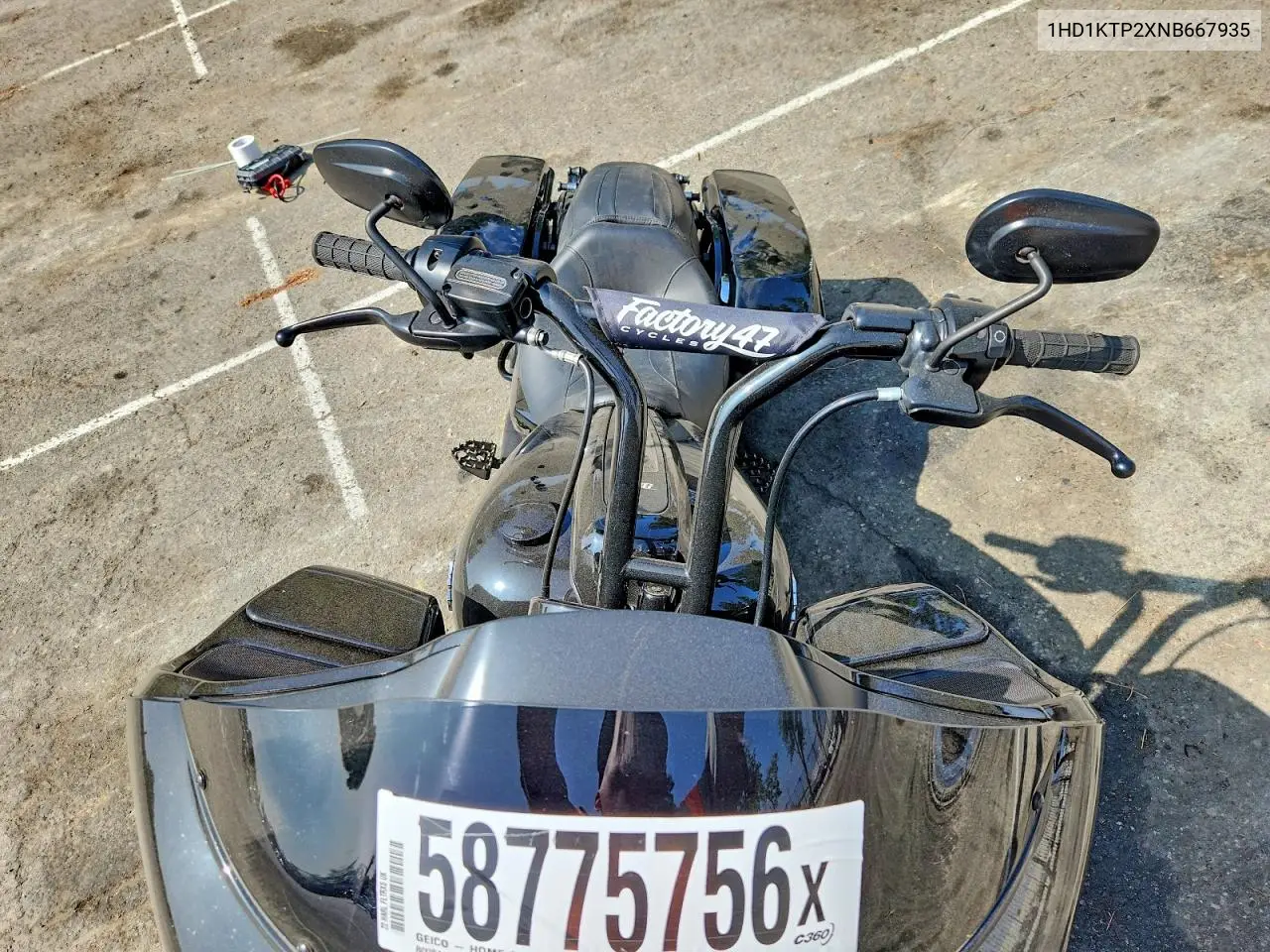 2022 Harley-Davidson Fltrxs VIN: 1HD1KTP2XNB667935 Lot: 58775756