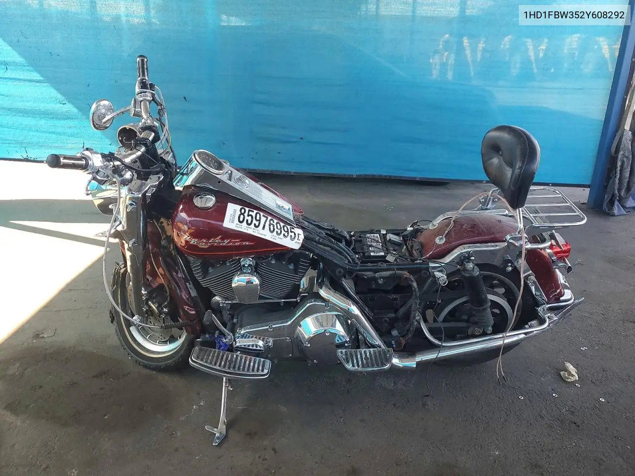 2002 Harley-Davidson Flhri VIN: 1HD1FBW352Y608292 Lot: 85976995
