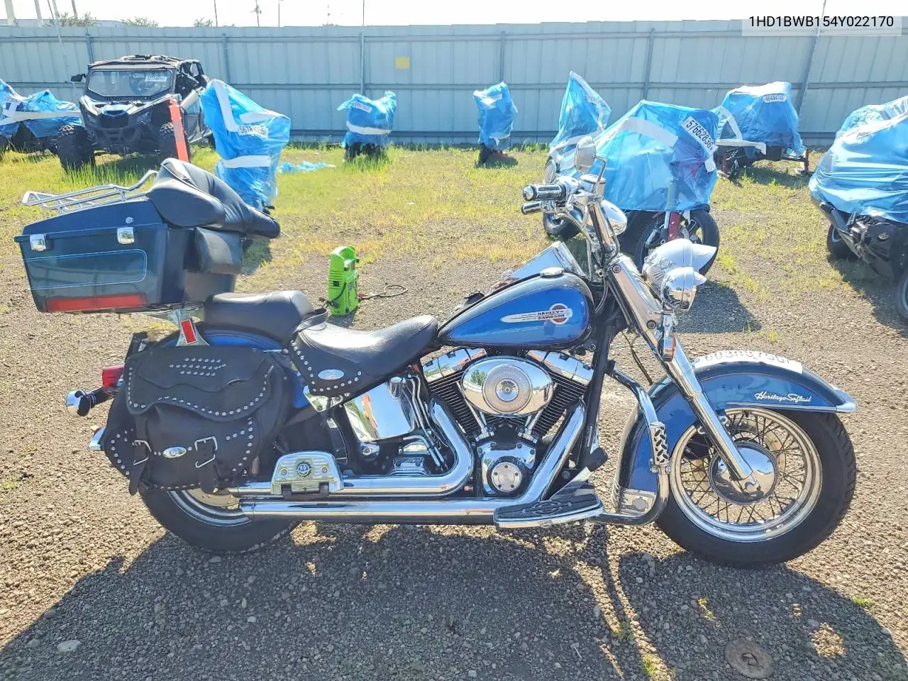 2004 Harley-Davidson Heritage Softail Classic VIN: 1HD1BWB154Y022170 Lot: 60308756