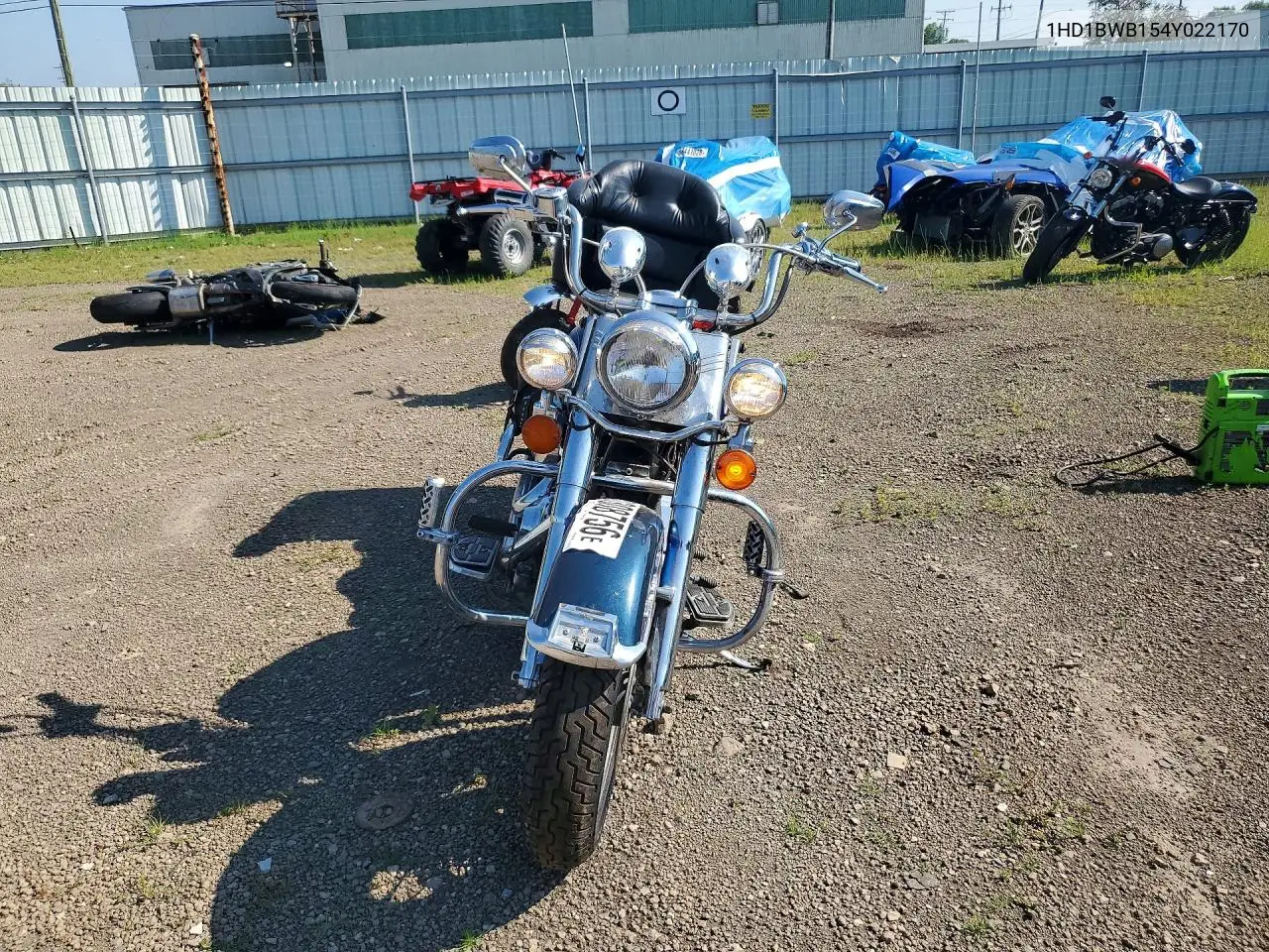 2004 Harley-Davidson Heritage Softail Classic VIN: 1HD1BWB154Y022170 Lot: 60308756