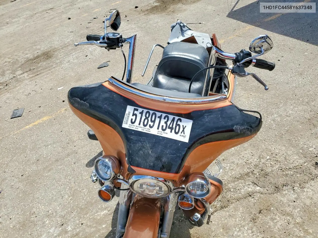 2008 Harley-Davidson Flhtcui 105Th Anniversary Edition VIN: 1HD1FC4458Y637348 Lot: 51891346