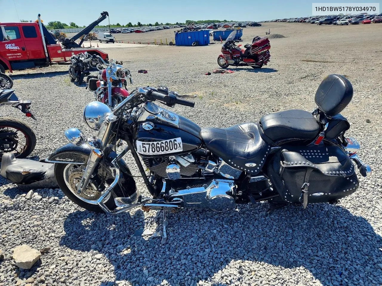 2008 Harley-Davidson Flstc VIN: 1HD1BW5178Y034970 Lot: 57866806
