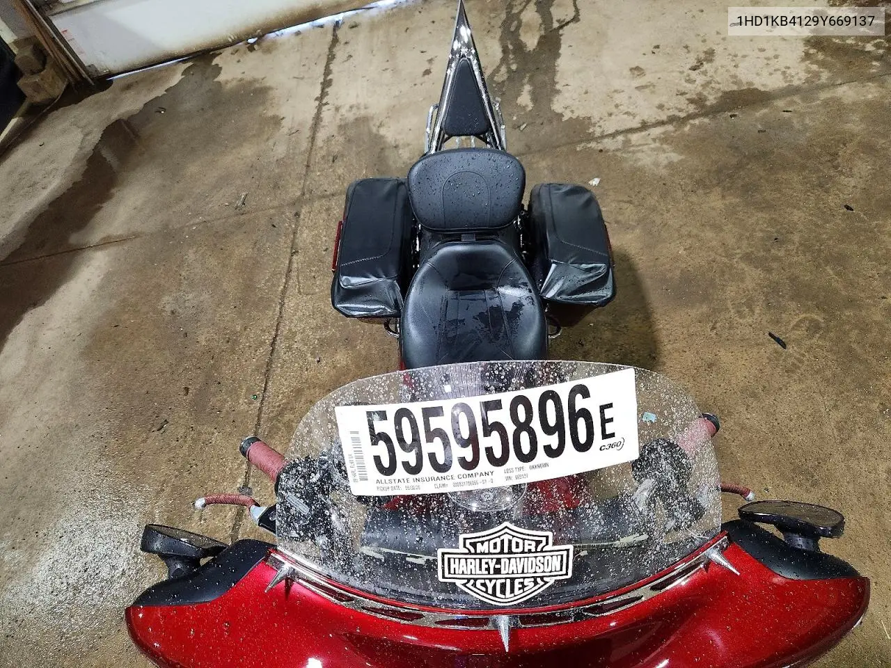 2009 Harley-Davidson Flhx VIN: 1HD1KB4129Y669137 Lot: 59595896