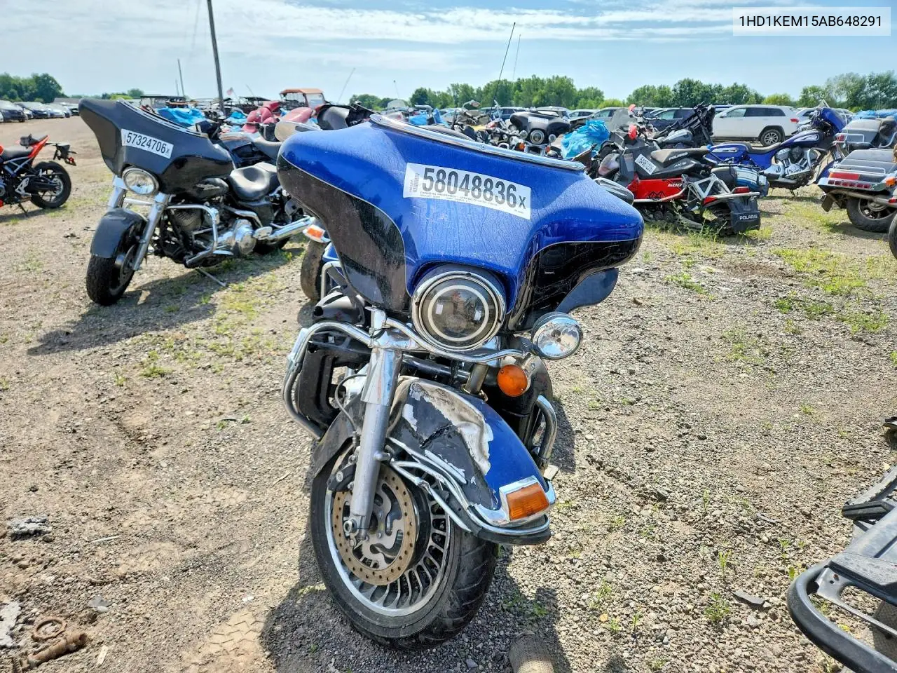 2010 Harley-Davidson Flhtk VIN: 1HD1KEM15AB648291 Lot: 58048836