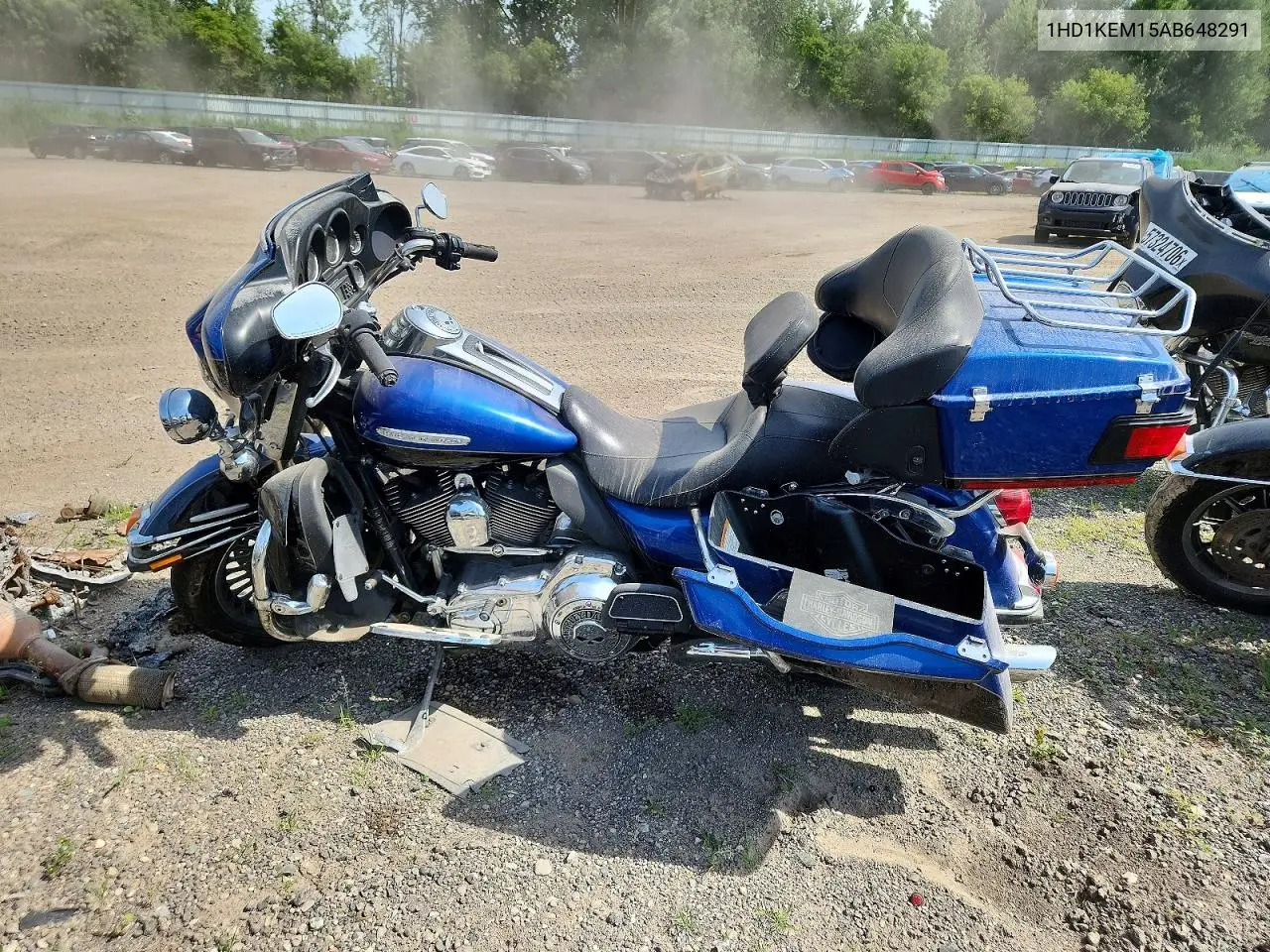 2010 Harley-Davidson Flhtk VIN: 1HD1KEM15AB648291 Lot: 58048836