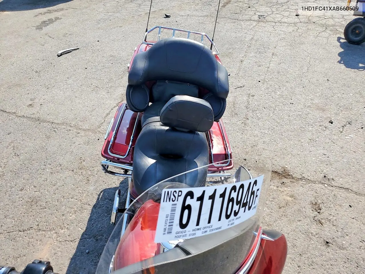2010 Harley-Davidson Flhtcu VIN: 1HD1FC41XAB660509 Lot: 61116946