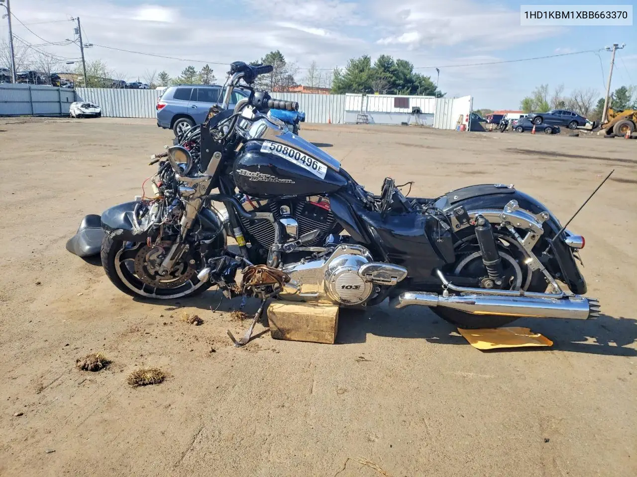 2011 Harley-Davidson Flhx VIN: 1HD1KBM1XBB663370 Lot: 50800496
