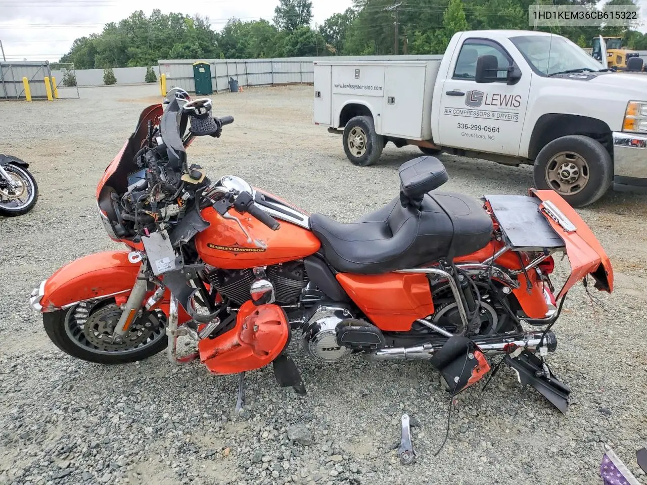 2012 Harley-Davidson Flhtk Electra Glide Ultra Limited VIN: 1HD1KEM36CB615322 Lot: 58042566
