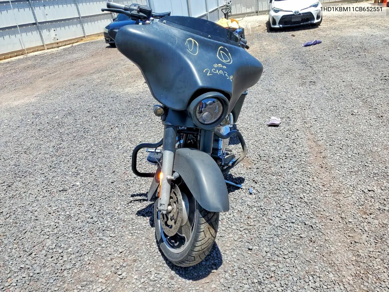 2012 Harley-Davidson Flhx Street Glide VIN: 1HD1KBM11CB652551 Lot: 61522116