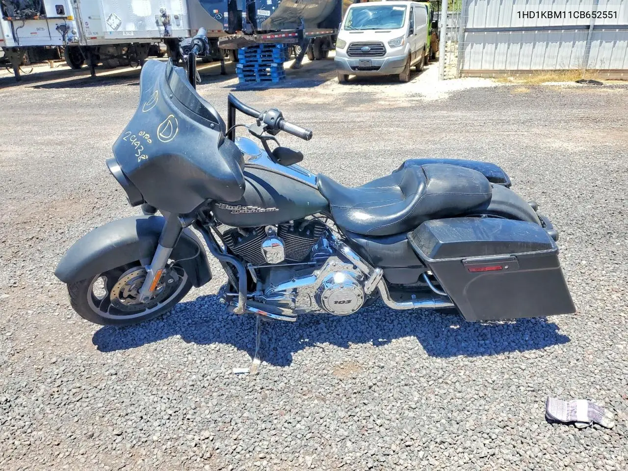 2012 Harley-Davidson Flhx Street Glide VIN: 1HD1KBM11CB652551 Lot: 61522116