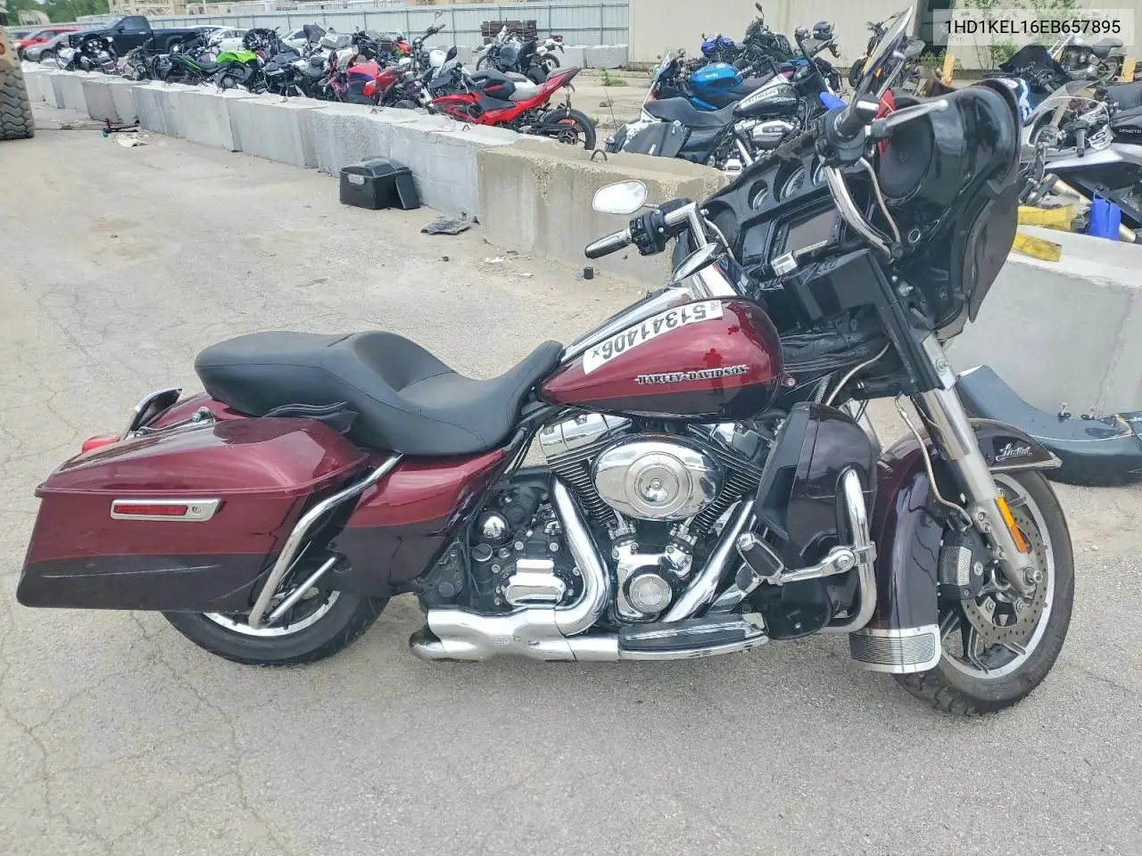 2014 Harley-Davidson Flhtk Electra Glide Ultra Limited VIN: 1HD1KEL16EB657895 Lot: 51341406
