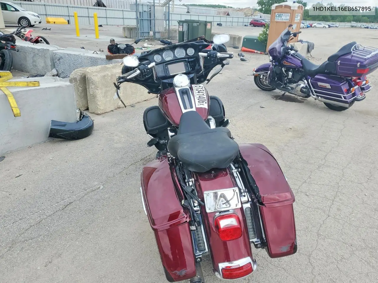 2014 Harley-Davidson Flhtk Electra Glide Ultra Limited VIN: 1HD1KEL16EB657895 Lot: 51341406