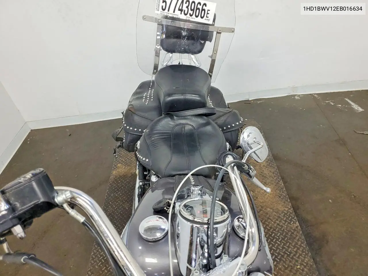 2014 Harley-Davidson Flstc Heritage Softail Classic VIN: 1HD1BWV12EB016634 Lot: 57743966