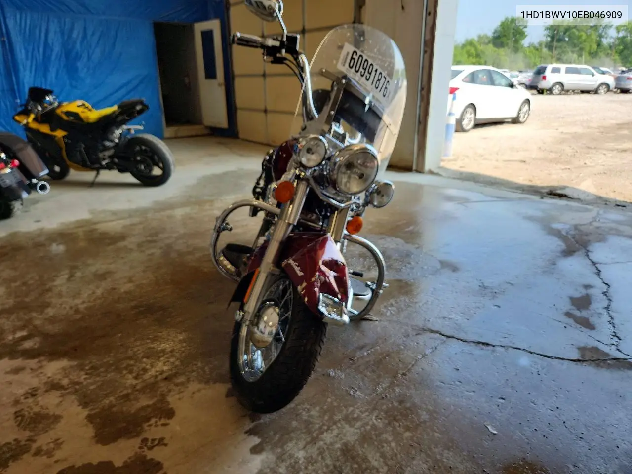 2014 Harley-Davidson Flstc Heritage Softail Classic VIN: 1HD1BWV10EB046909 Lot: 60991876