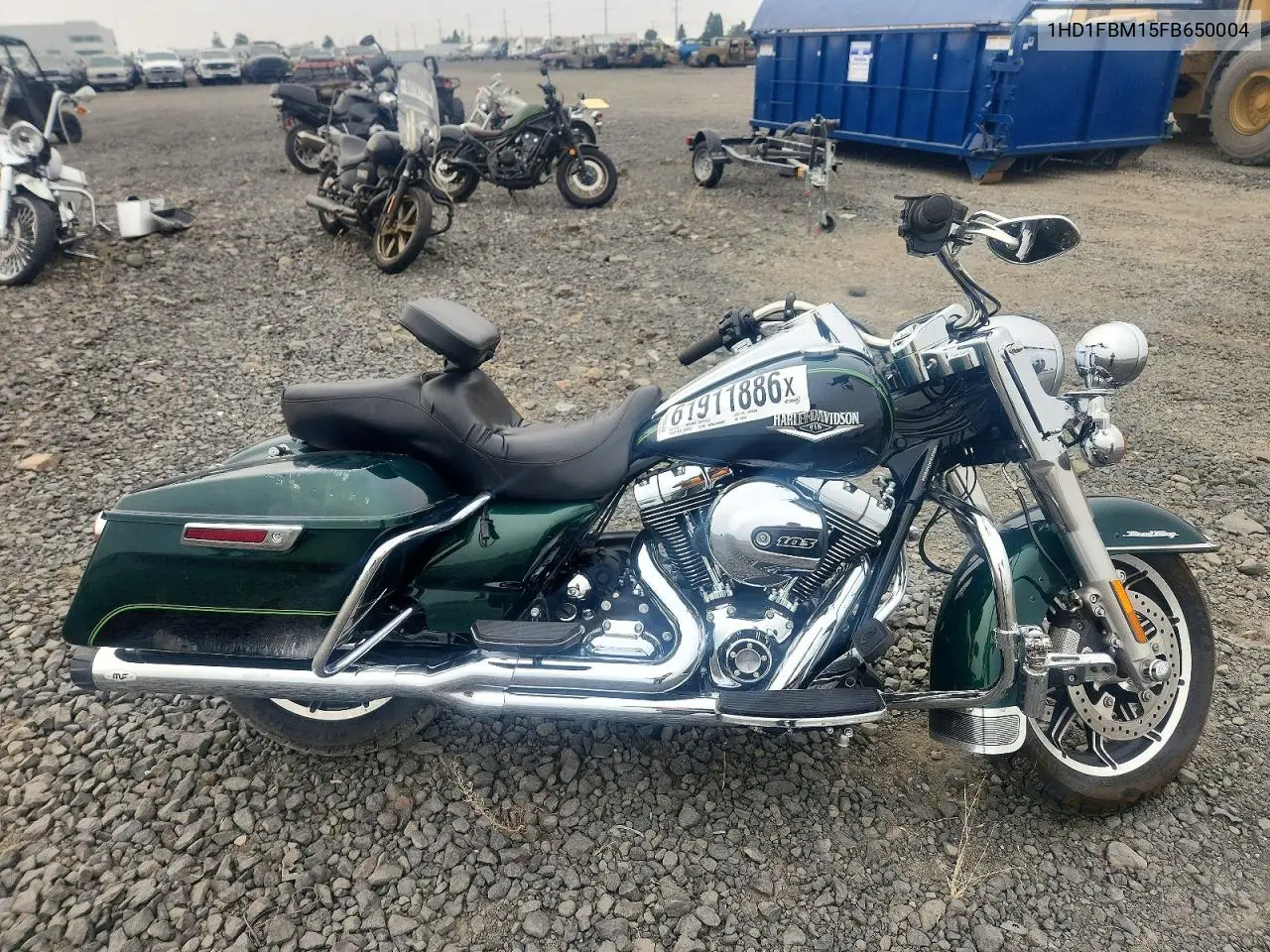 2015 Harley-Davidson Flhr Road King VIN: 1HD1FBM15FB650004 Lot: 61911886