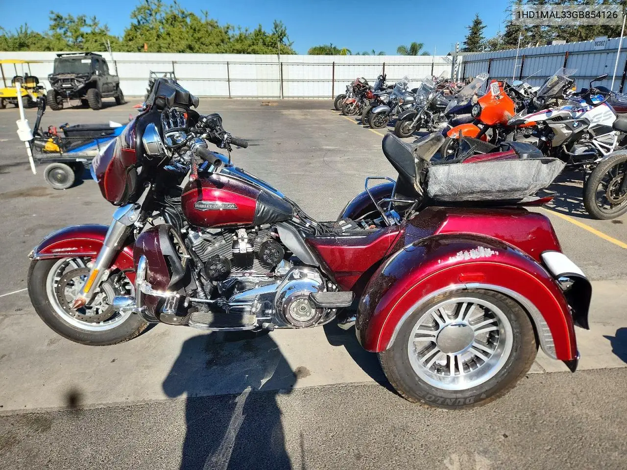 2016 Harley-Davidson Flhtcutg Tri Glide Ultra VIN: 1HD1MAL33GB854126 Lot: 60004826