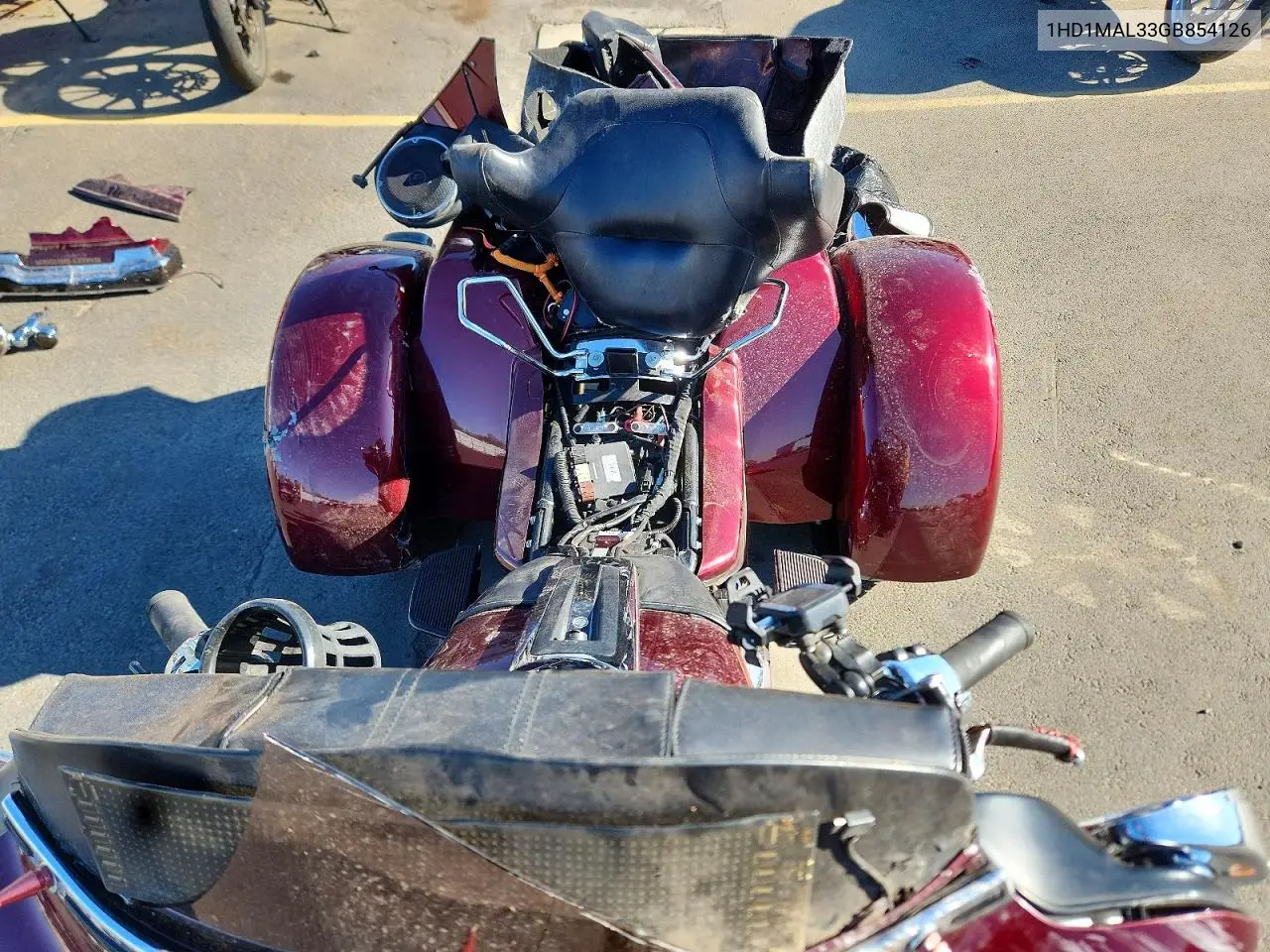 2016 Harley-Davidson Flhtcutg Tri Glide Ultra VIN: 1HD1MAL33GB854126 Lot: 60004826