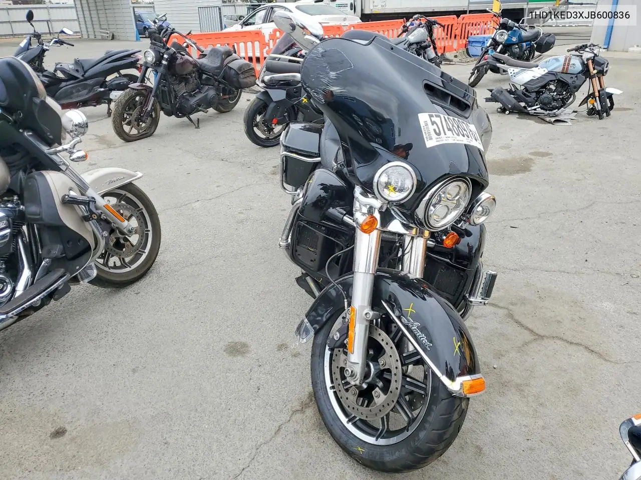 2018 Harley-Davidson Flhtk Ultra Limited VIN: 1HD1KED3XJB600836 Lot: 57488976