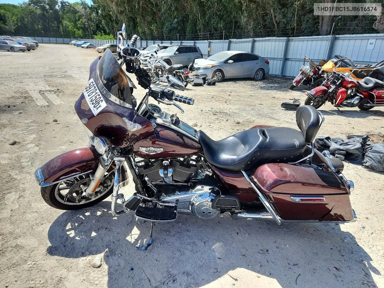 2018 Harley-Davidson Flhr Road King VIN: 1HD1FBC15JB616574 Lot: 59781596