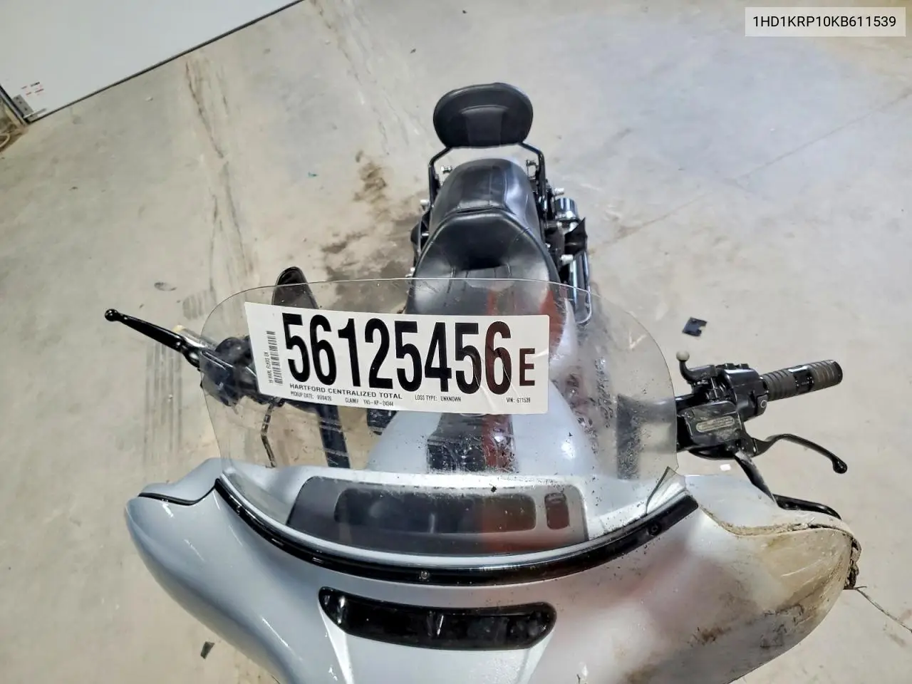 2019 Harley-Davidson Flhxs VIN: 1HD1KRP10KB611539 Lot: 56125456