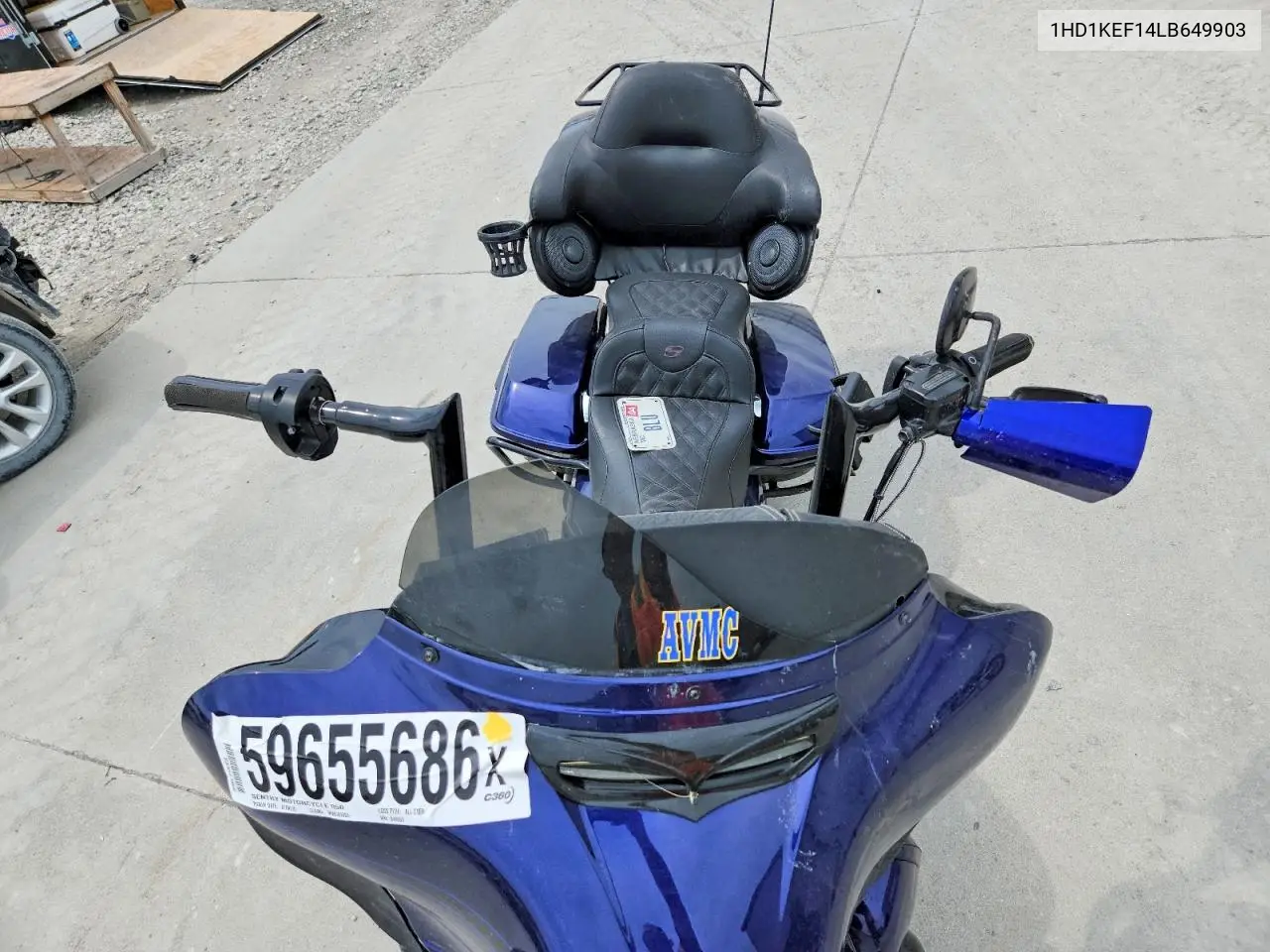 2020 Harley-Davidson Flhtk VIN: 1HD1KEF14LB649903 Lot: 59655686