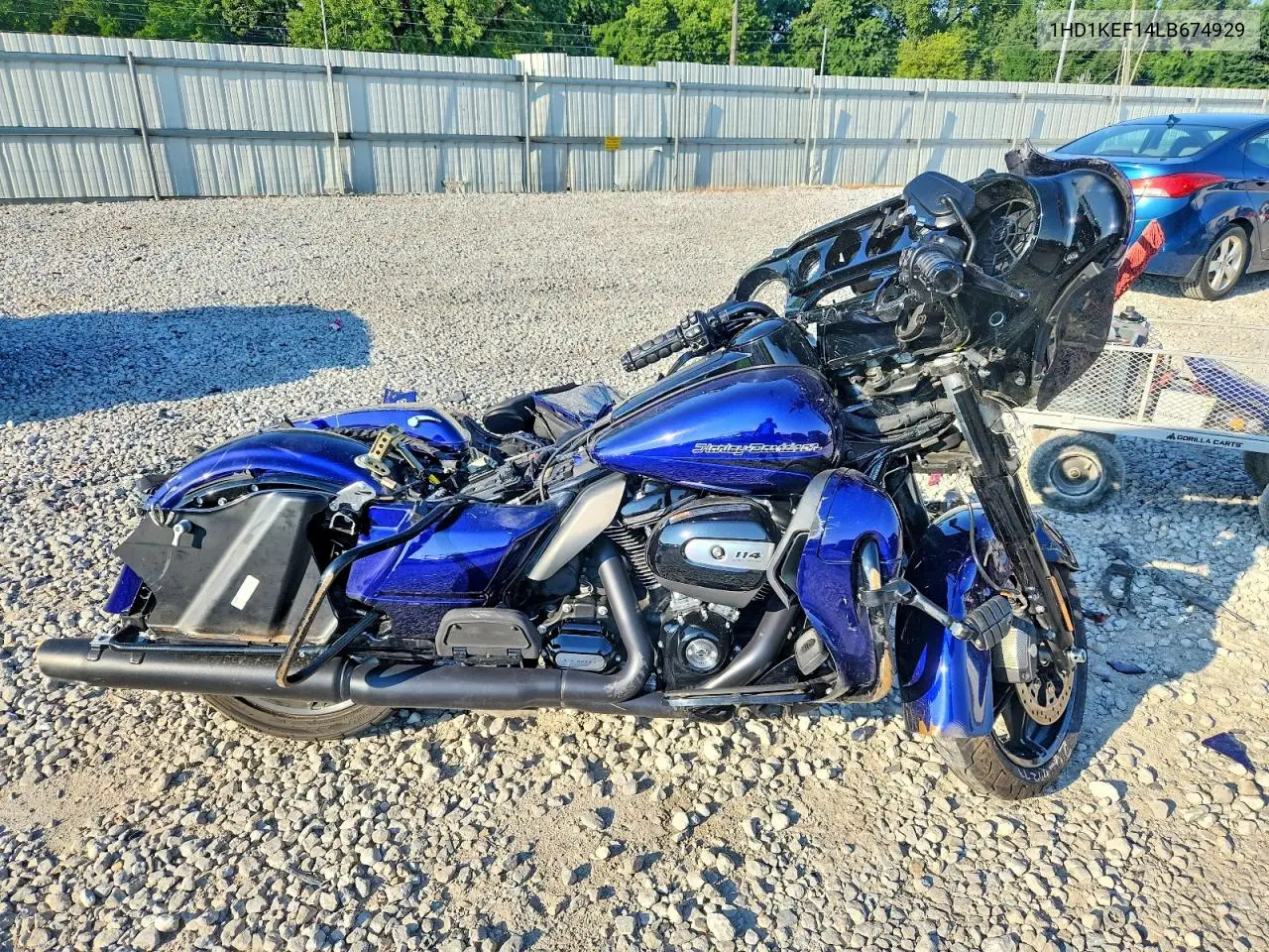 2020 Harley-Davidson Flhtk VIN: 1HD1KEF14LB674929 Lot: 61089336