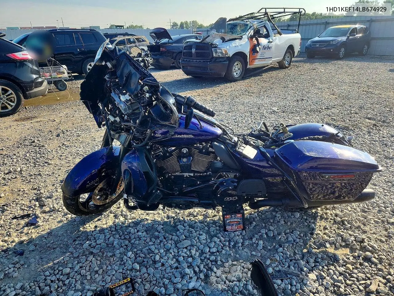 2020 Harley-Davidson Flhtk VIN: 1HD1KEF14LB674929 Lot: 61089336