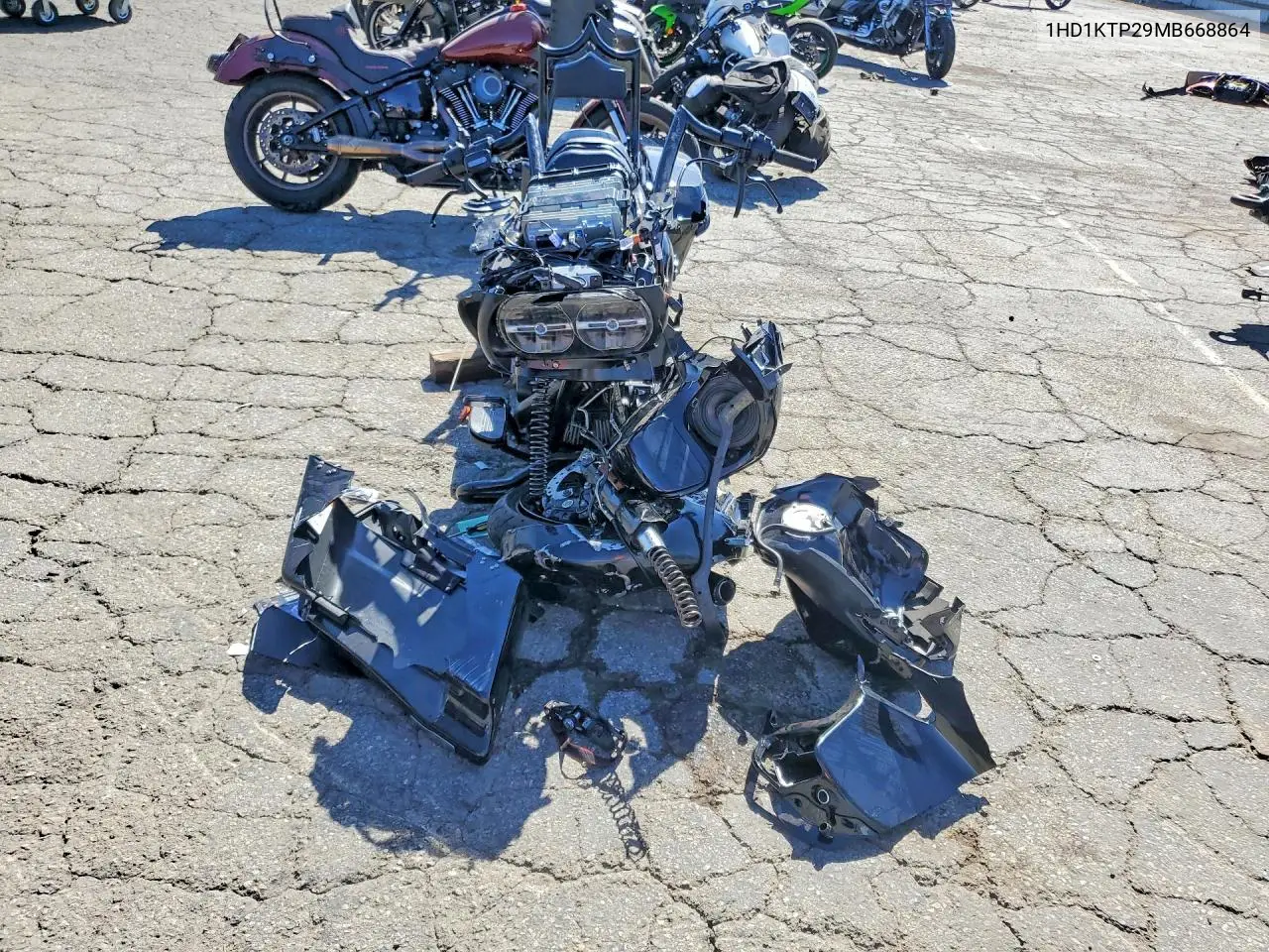 2021 Harley-Davidson Fltrxs VIN: 1HD1KTP29MB668864 Lot: 73344845