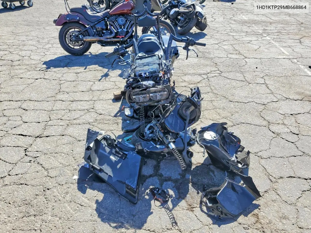 2021 Harley-Davidson Fltrxs VIN: 1HD1KTP29MB668864 Lot: 73344845