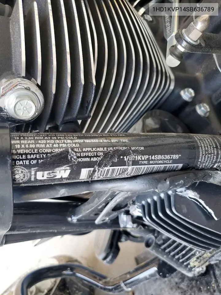 2025 Harley-Davidson Flhrxs VIN: 1HD1KVP14SB636789 Lot: 60210096