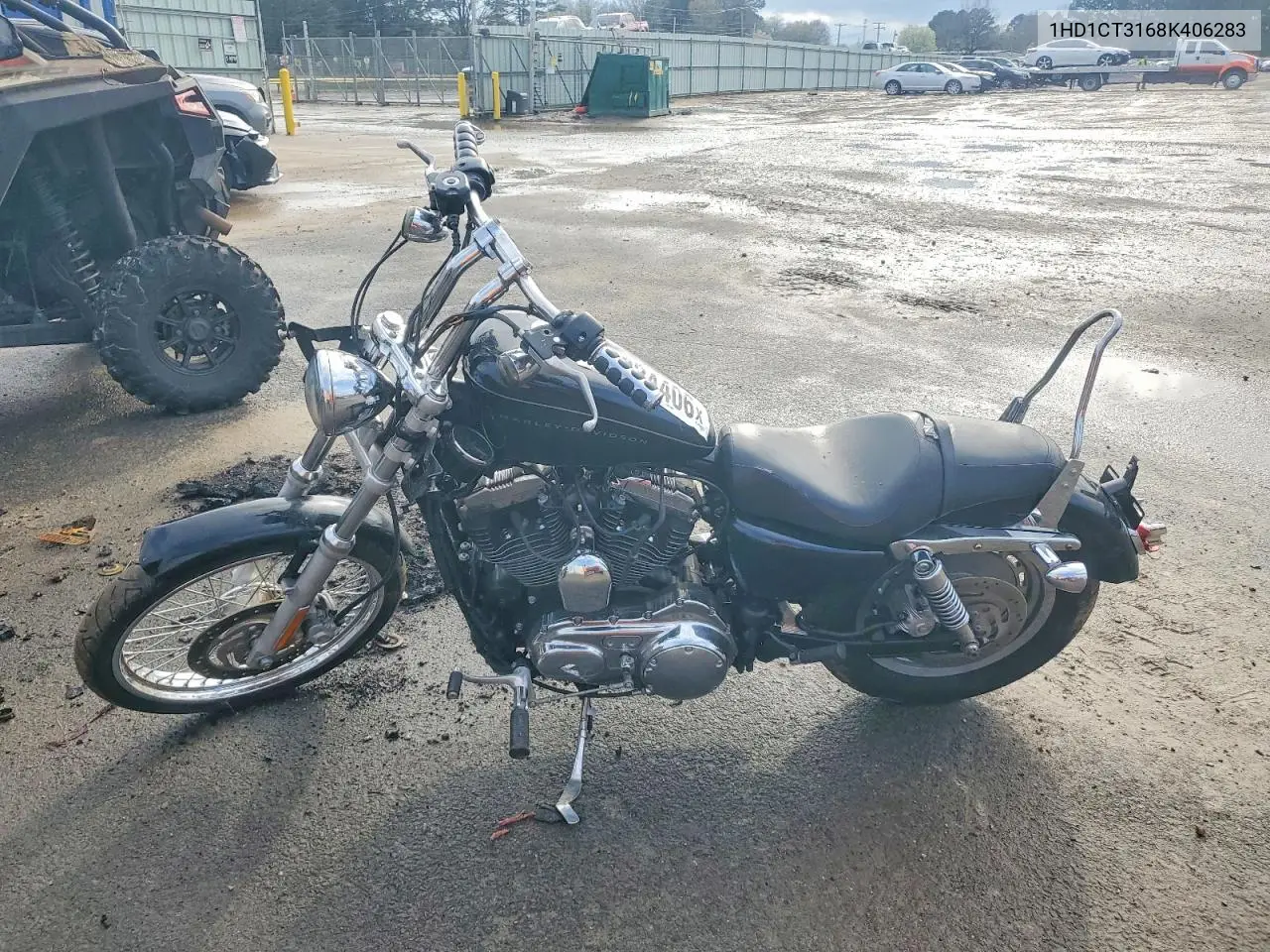 2008 Harley-Davidson Xl1200 C VIN: 1HD1CT3168K406283 Lot: 41824406