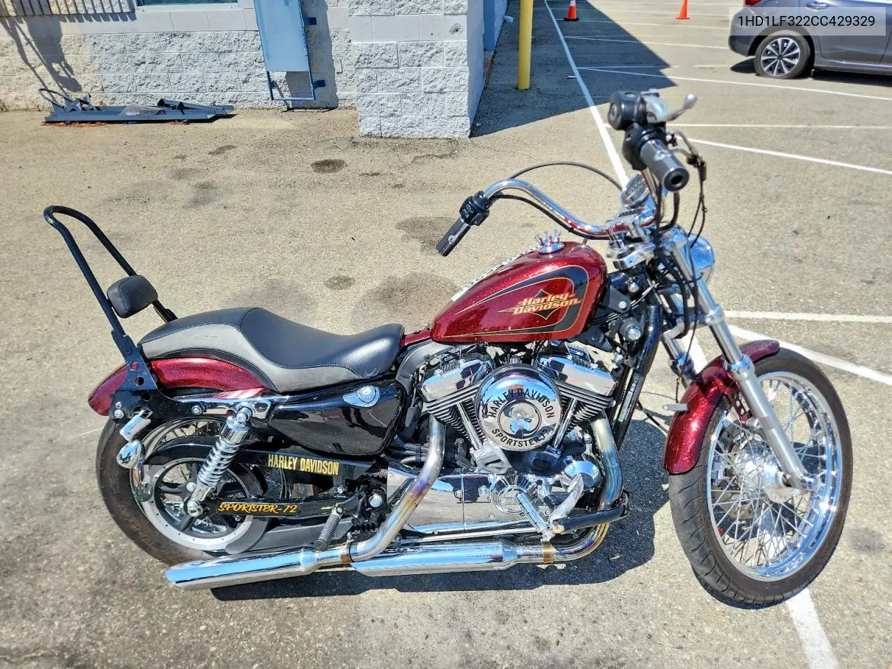 2012 Harley-Davidson Xl1200 V VIN: 1HD1LF322CC429329 Lot: 49965526
