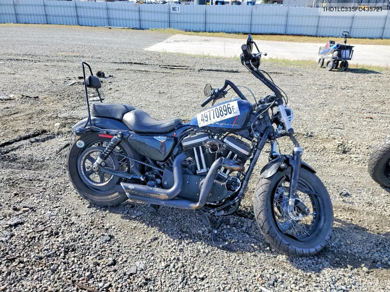 2015 Harley-Davidson Xl1200 Forty-Eight VIN: 1HD1LC335FC435721 Lot: 49770896