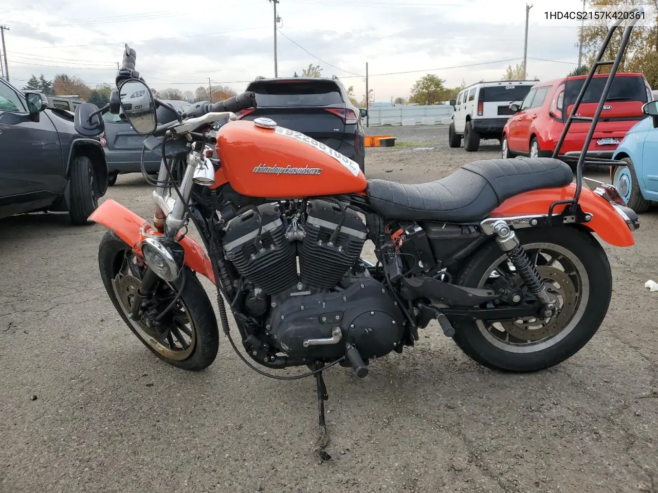 2007 Harley-Davidson Xl883 R VIN: 1HD4CS2157K420361 Lot: 92285105