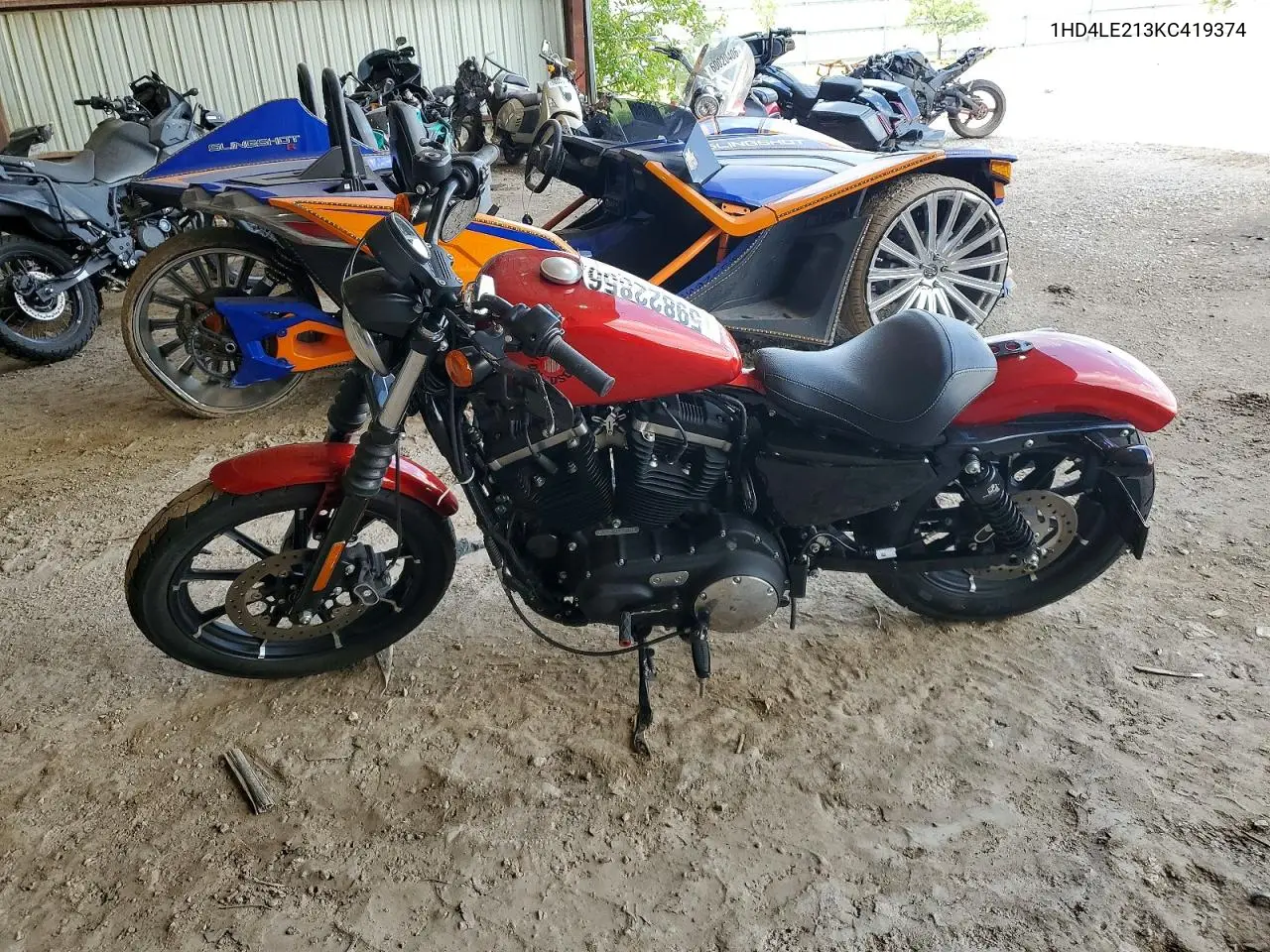 2019 Harley-Davidson Xl883 N VIN: 1HD4LE213KC419374 Lot: 59822856