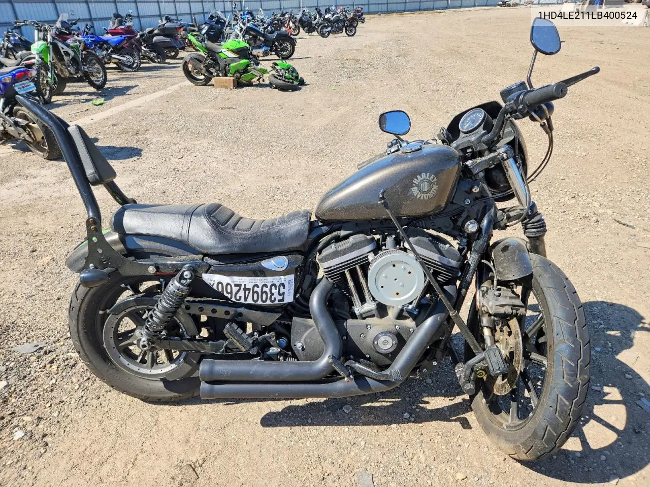 2020 Harley-Davidson Xl883 N VIN: 1HD4LE211LB400524 Lot: 53994266