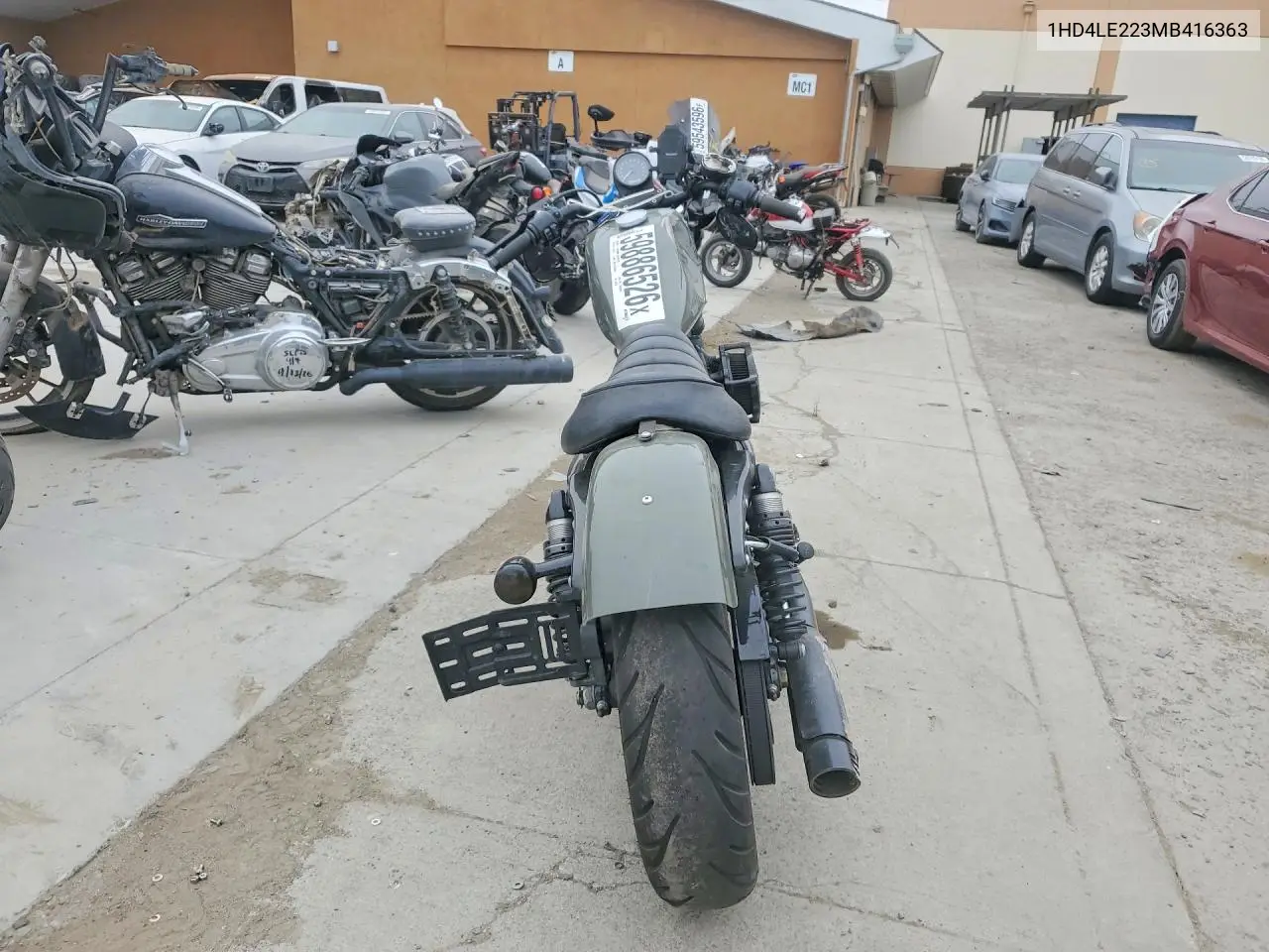 2021 Harley-Davidson Xl883 N VIN: 1HD4LE223MB416363 Lot: 59886526