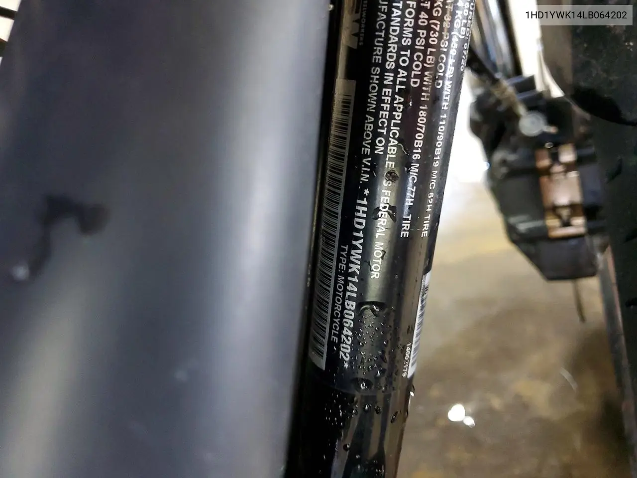 2020 Harley-Davidson Fxlrs VIN: 1HD1YWK14LB064202 Lot: 58744076