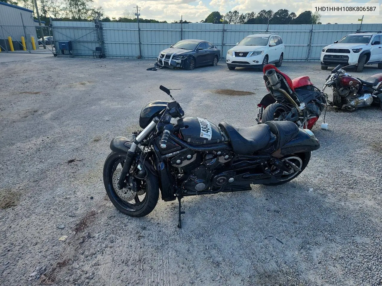 2008 Harley-Davidson Vrscdx VIN: 1HD1HHH108K806587 Lot: 48406966
