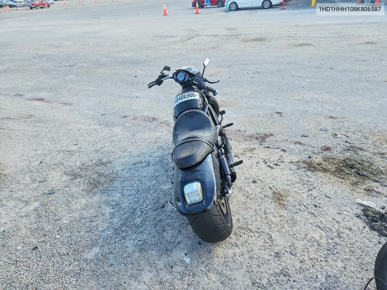 2008 Harley-Davidson Vrscdx VIN: 1HD1HHH108K806587 Lot: 48406966
