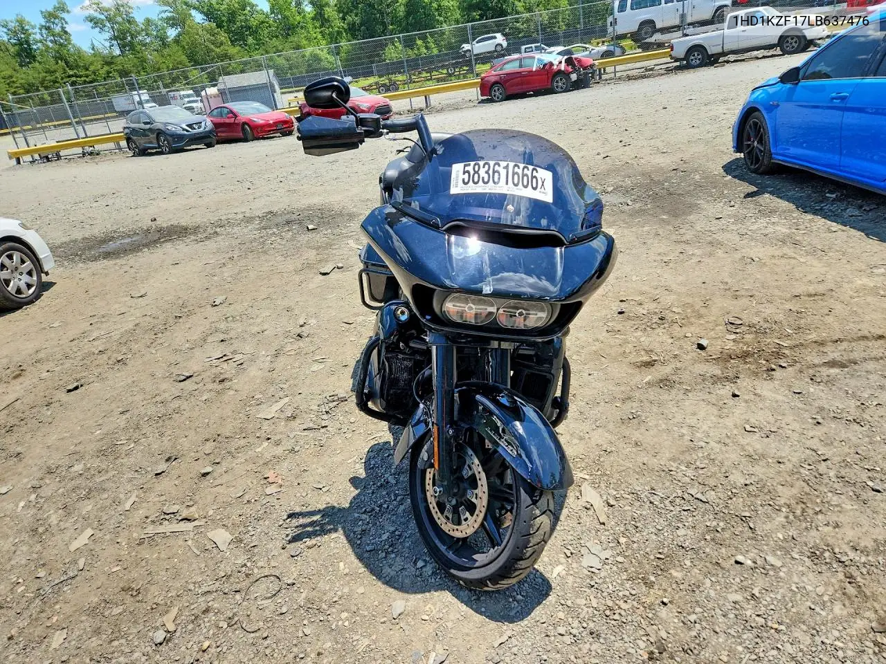 2020 Harley-Davidson Fltrk VIN: 1HD1KZF17LB637476 Lot: 58361666