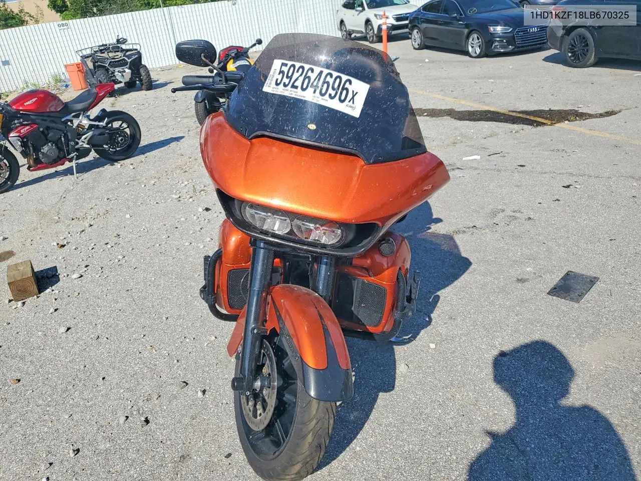 2020 Harley-Davidson Fltrk VIN: 1HD1KZF18LB670325 Lot: 59264696