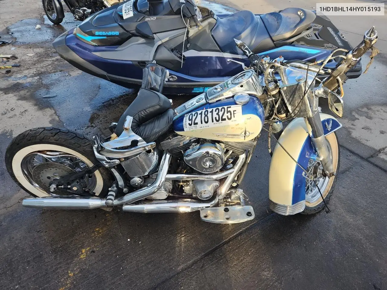 1987 Harley-Davidson Fxst VIN: 1HD1BHL14HY015193 Lot: 92181325