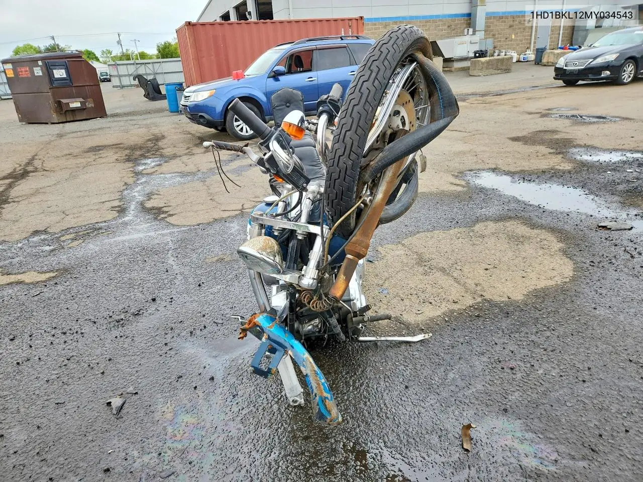 1991 Harley-Davidson Fxst Custom VIN: 1HD1BKL12MY034543 Lot: 52835616