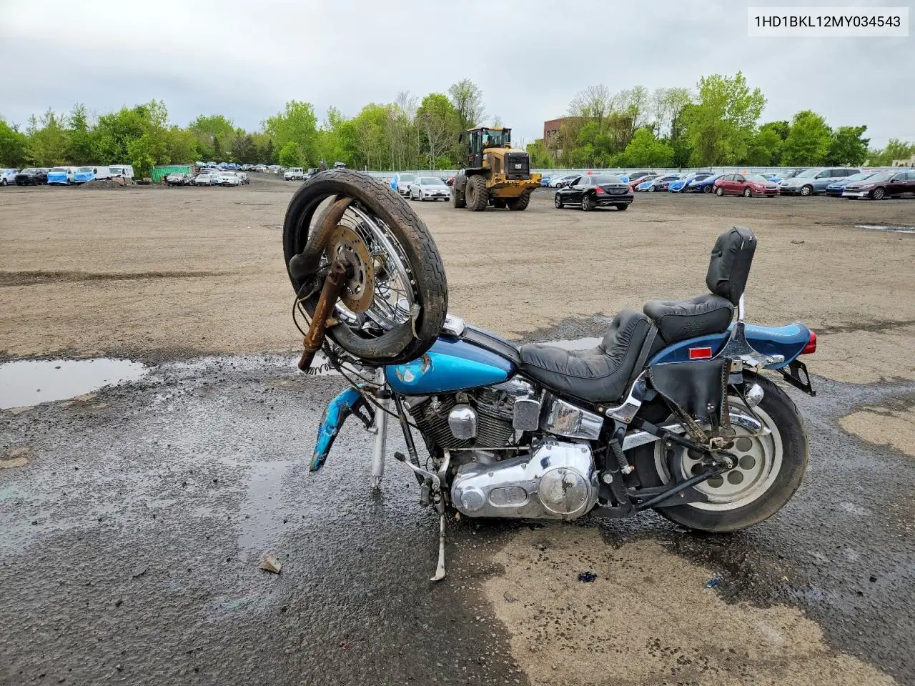1991 Harley-Davidson Fxst Custom VIN: 1HD1BKL12MY034543 Lot: 52835616
