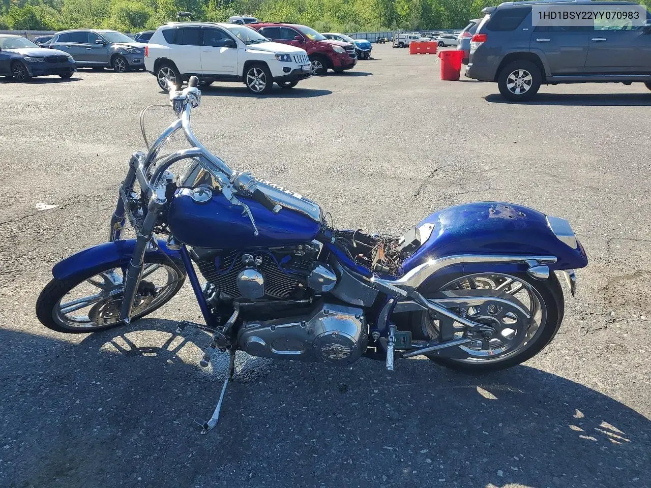 2000 Harley Davidson Fxstd VIN: 1HD1BSY22YY070983 Lot: 54223576